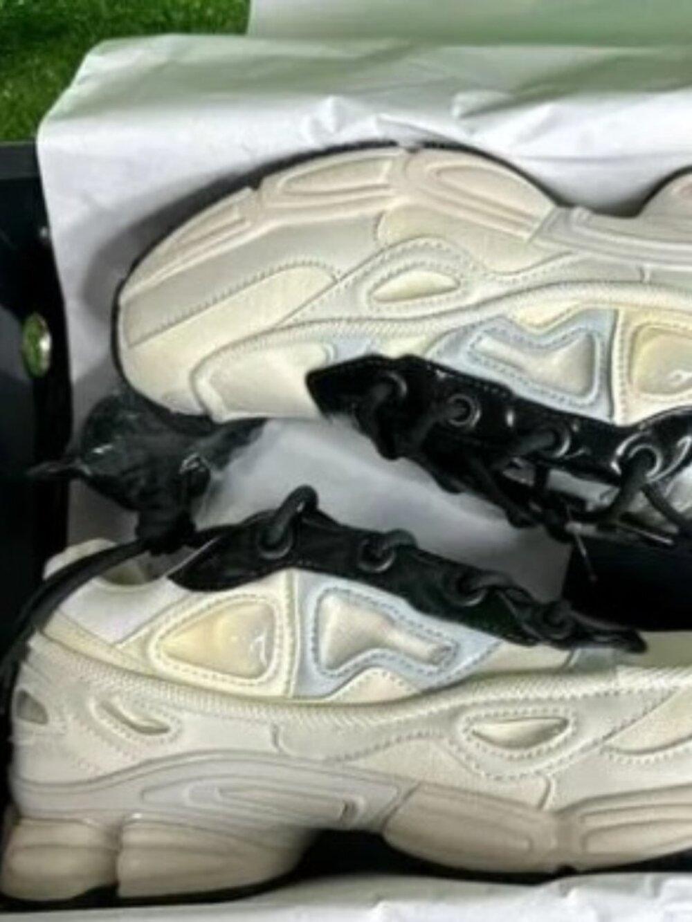 Adidas x Raf Simons Ozweego Cream White Sneakers